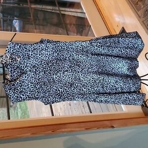 Girdear Animal Print‎ Sleeveless Side Zippered Pullover Sz. 4 Dress